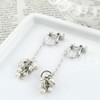 Jewelry Shop M e0050 Simple Women's Ring, Chain, Pearl, White,