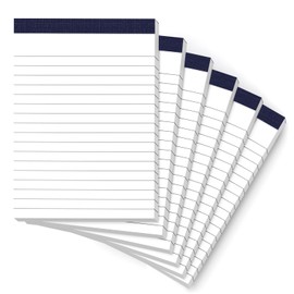 Small Note Pads 4x6 Mini Notepads 4x6 Lined Writing Pads of Paper 4x6 Memo Pads 4x6 Small Paper Pads 4 x 6 Scratch Pads 4x6 Server Pads 4x6 Small Pocket Notebook 6 Pack Server Note Pads 30 Sheets/Pad