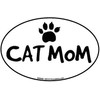 Prismatix Playful Whimsical Cat Decorative Magnet, 1 Count, Bright Colors, Vinyl, 6" x 4" Oval