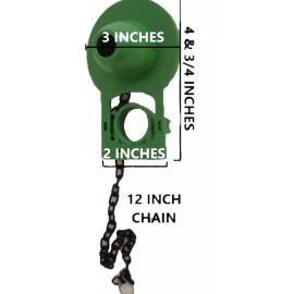 NUFLUSH 2 inch Flapper Valve w/ 12 inch Chain Soft Rubber w/ A Stay Afloat Buoy