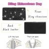 ELABEST Glitter Evening Clutch Bag Single Sided Diamond Bag Crossbody