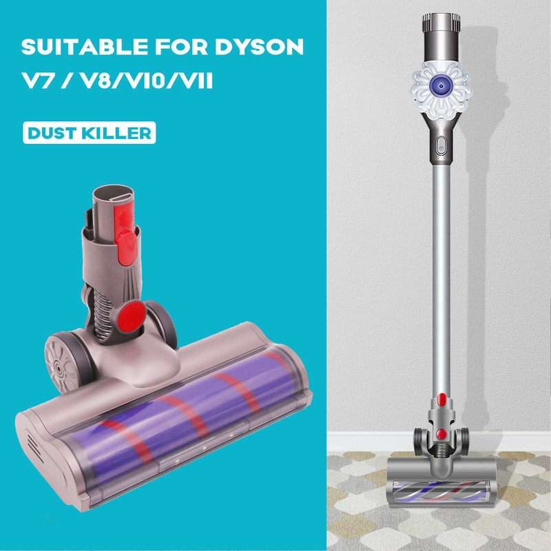 Vacuum Cleaner Floor Brush Head Replacement with LED Light for