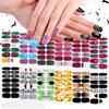 12 Sheets Halloween & Christmas Nail Stickers Full Wraps, Nail