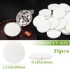 50 Pcs Mini Diffuser Refill Pads, Microfiber Absorbing Pads Circle