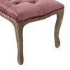 Christopher Knight Home Tassia Tufted Velvet Ottoman, Blush / Natural