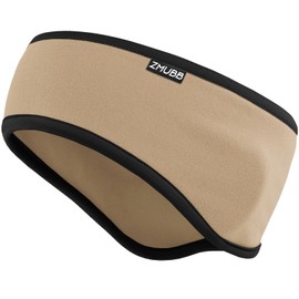 ZMUBB Fleece Ear Warmers for Men Women - Winter Headband Ear Muffs Ear Covers for Cold Weather Running Cycling Ski (khaki)
