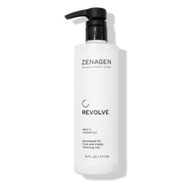 ZENAGEN Revolve Men's Thickening Shampoo | Supports Appearance of Fuller, Healthier-Looking Hair, Developed for Fine & Visibly Thinning Hair, Plant-Based, 5-Minute Treatment, 473 mL / 16 oz