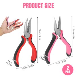 2 Stück Haarverlängerungsklammer, 3-Loch-Design, Länge von 128CM, 126cM Professionelle echte Haarverlängerungsklammer, Anwendung und Entfernung, Robust und langlebig,Sicher und dauerhaft