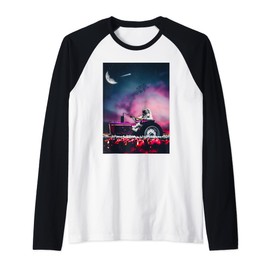 Galaxy Universe space nebula orbit star ship cosmonaut Raglan Baseball Tee