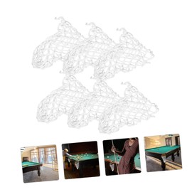 Generic 12Pcs Billiard Storage Basket Durable Net Pocket for Pool Table Easy to Use Billiard Container for Schools Sports Venues Space Saving Ball Holder