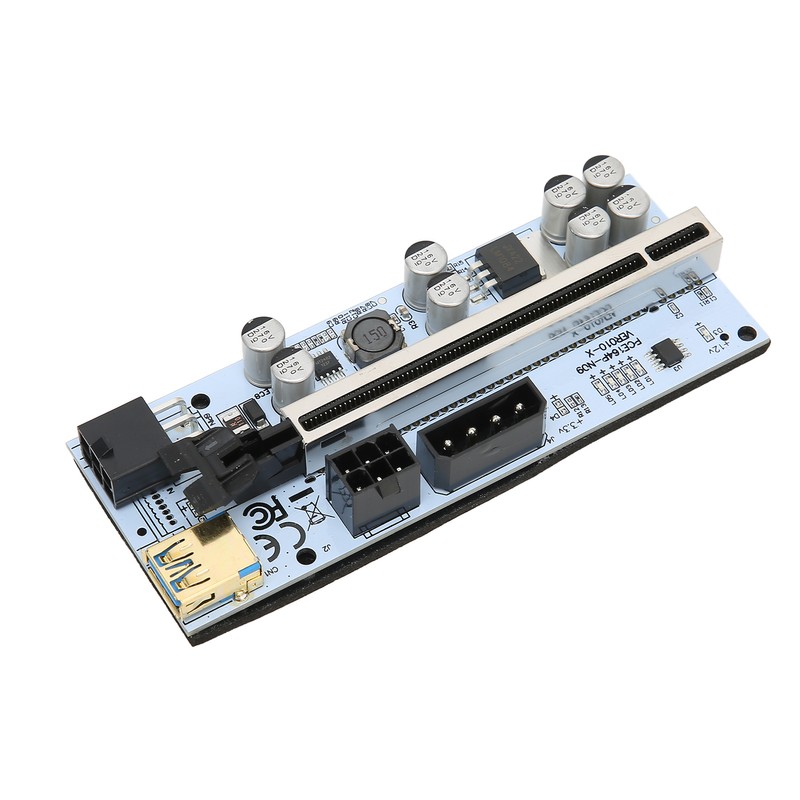 PCIE Riser Card 8 Firm Capacitors Strong Anti Interference GPU
