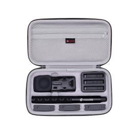 XANAD Camera Case for Insta360 X4 8K Waterproof 360 Action Camera with Invisible Selfie Stick Effect and Removable Lens Guards