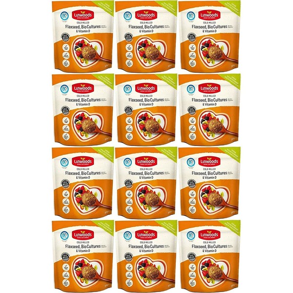 (Pack Of 12) - Flaxseed with Probiotic & Vitamin D