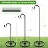 JETTIFY Upgraded Adjustable Shepherds Hooks for Outdoor Indoor, 63 Inch