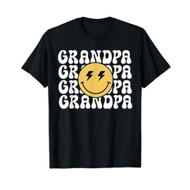 Grandpa One Happy Dude Birthday Theme Family Matching T-Shirt
