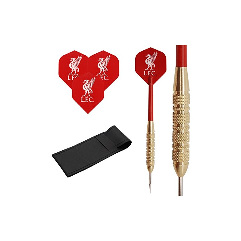 TARGET 23g Football L.F.C Brass Darts Set, Standard Shape Flights,
