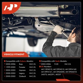 A-Premium Catalytic Converter W/Gasket Kit Direct-Fit Compatible with Saab & Subaru - Forester(99-05), Impreza(02-05), Legacy(00-05), Outback(00-05), Baja(03-06), 9-2X(05-06) - H4 2.5L - EPA Compliant