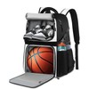 LOINTET Basketball Bag Backpack with Ball Holder Shoes Compartment, Large