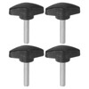 QUARKZMAN Piece T Wing Knobs Knurled Screws M6 x 30mm