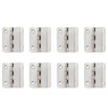FarBoat 8Pcs Swing Hinge Expandable Offset Cabinet Door Hinges Satin