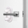 Universal Door Handle Safety Lock for Pets & Toddlers (Doors, Windows, Drawers) Handle Safety Lock/White 5ea