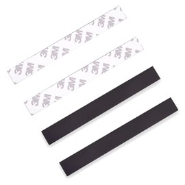 RecDec 4 Pack Under Cabinet Lights Magnetic Strip Replacement Sticker Magnet Back Adhesive Mount Holder for Motion Sensor Light Cupboard Sink Closet Lighting LED Under Counter Lamp Bar