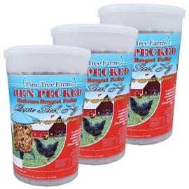 Pine Tree Farms Hen Pecked Classic Seed Log for Chickens, Turkeys, Ducks, Poultry, 28 oz. (3 Pack)