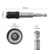Gasea 3 Packs Magnetic Rotary Screw Drill Tip, 1/4 inch