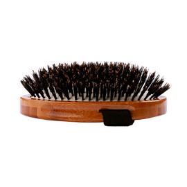 Bass Luxury Grade Pet Brush | Shine & Condition | 100% Pure Natural Bristle - Firm | Large Palm Design | Natural Bamboo Handle | Solid Finish | Bass Brushes Model #A2-DB