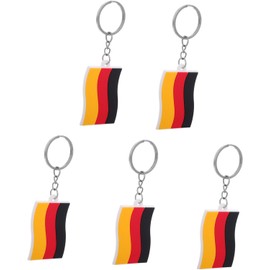 5 Llaveros de Pvc Temática Campestre y Bandera Alemana para Mochila y Bolso, Ligeros y Portátiles, Accesorios Adorables para Decoración en Casa