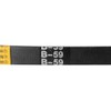 sourcing map B59 V-Belt, B Profile Rubber Drive Belt, 59