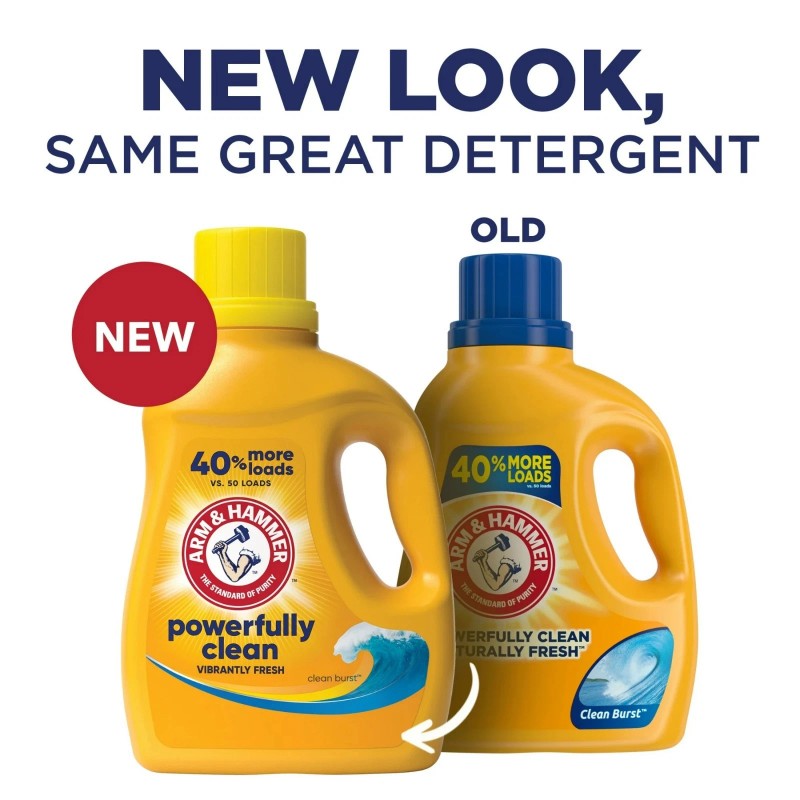 Fresh ARM & HAMMMER Liquid Laundry Detergent Soap, Clean Burst