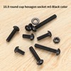 261 Piece M5 Screws Set, Black Allen Screws Nuts Set