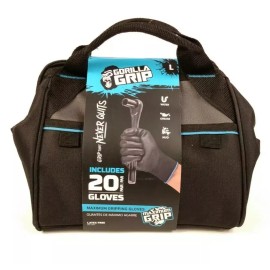Gorilla Grip Grease Monkey Gorilla Grip 20 Gloves Mechanic Maximum Gripping Large Grab Go Bag