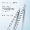 Extractor de Puntos Negros y Espinillas Acero Inoxidable con Estuche,