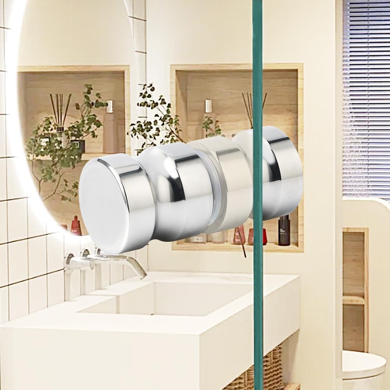 Alise Shower Glass Door Handle,Sliding Shower Doors Knob Back-to-Back Pull