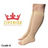 Ziperior 8-15 mmHg Sheer Compression Calf Shin Leg Ultra Thin