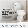 Qualihome Black Toilet Handle - Front Mount Matte Black Toilet