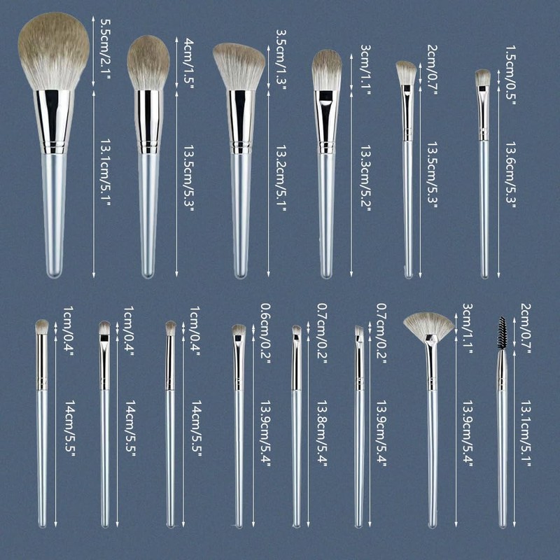 XFSRG 14 Piece Brush Set Professional Brush Set Makeup Brush