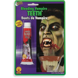 Rubies Latex Vampire Teeth with Blood