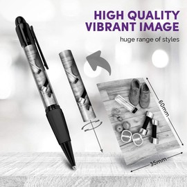 Destination Vinyl ltd Beautiful and comfortable Set of 2 Matching Pens BW - Fitness Healthy Living Fruit #39548