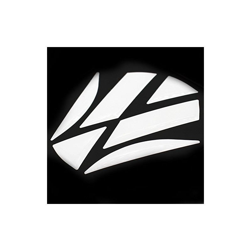 Finest-Folia 3D Emblem Gel Sticker Back, High-Gloss White