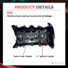 NITOYO Engine Valve Cover with Gasket Compatible with Honda Accord