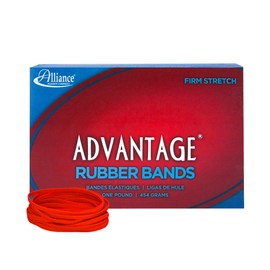 Alliance Sterling Advantage Red Rubber Band Size No.33 (3 1/2 x 1/8-Inch), 1 Pound Box (Approximately 575 Bands Per Pound) - 96335