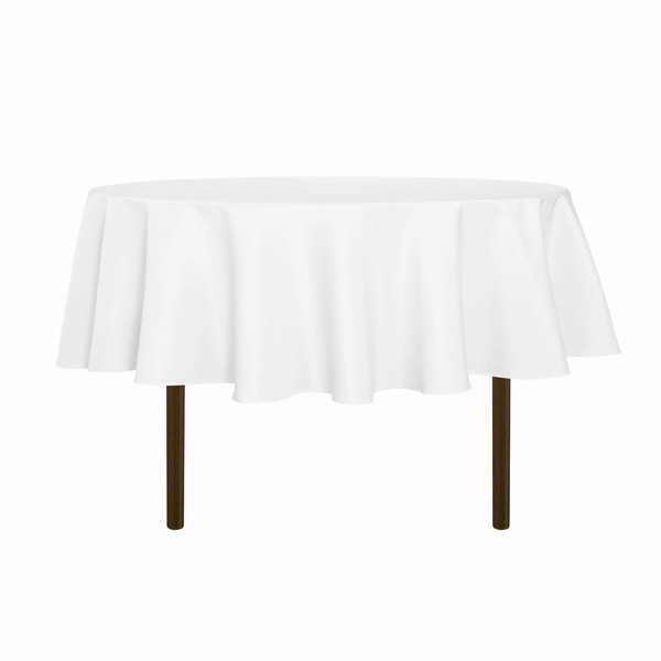 sancua Round Tablecloth - 60 Inch - Water Resistant Spill