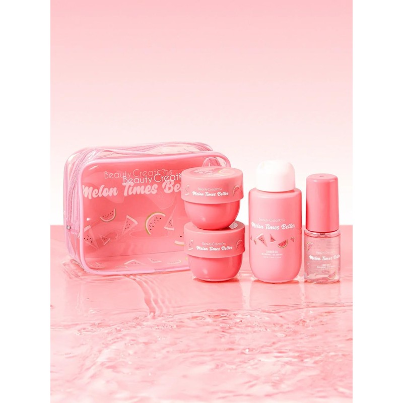 Beauty Creations Set de Bao con Bolsa Transparente, 4 Variedades