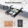 EHO Under Desk Slide-Out Storage Drawer, Small 11.7"x8.2" Pull-Out Organizer