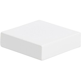 Atlas Homewares A833-WG Successi Thin Square Knob, 1.34-Inch, White Gloss