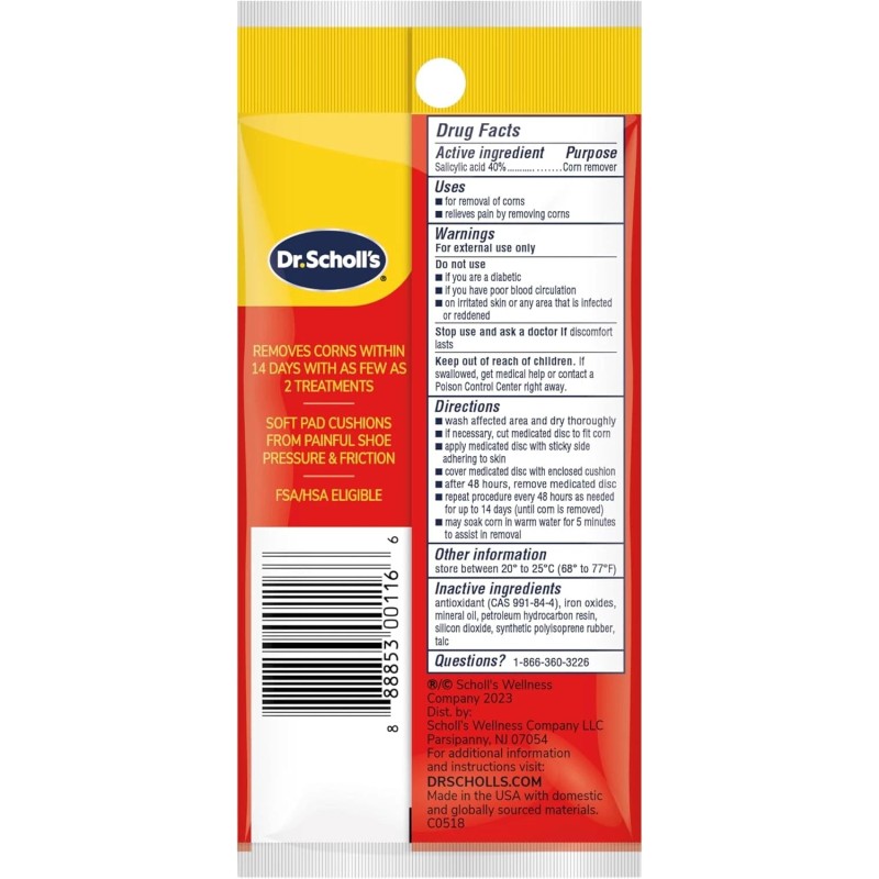 Dr. Scholl's Corn REMOVERS, 9 Ct Removes Corns in as