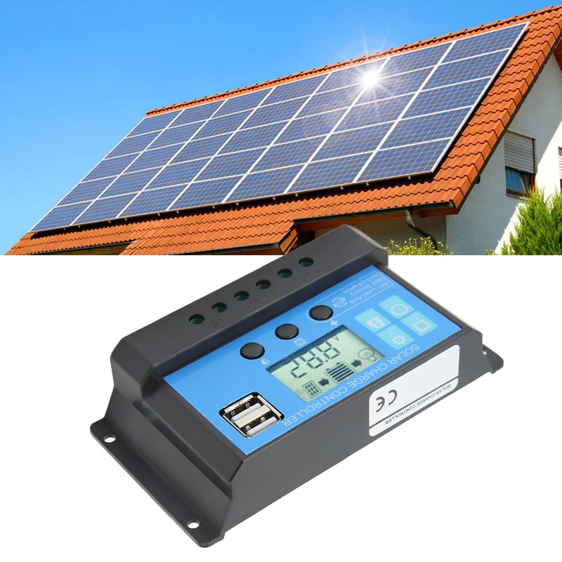 Solar Charge Controller With LCD Dual USB Industrial Master Chip